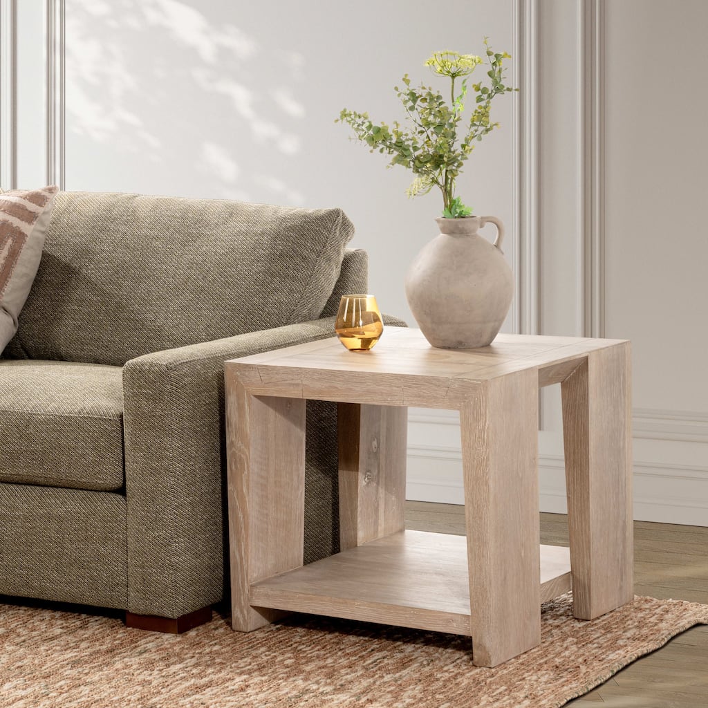 Classic Home Troy Cracked Oak End Table