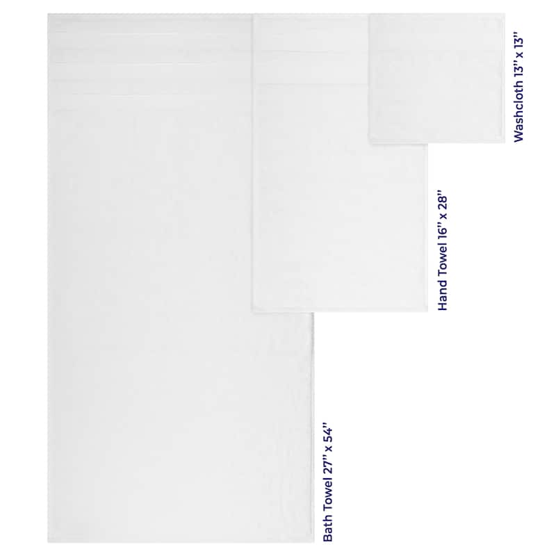 American Soft Linen Salem Bath Towel Set, 6 Piece Towels for Bathroom Large 100% Cotton 2 Bath Towels 2 Hand Towels 2 Washcloths