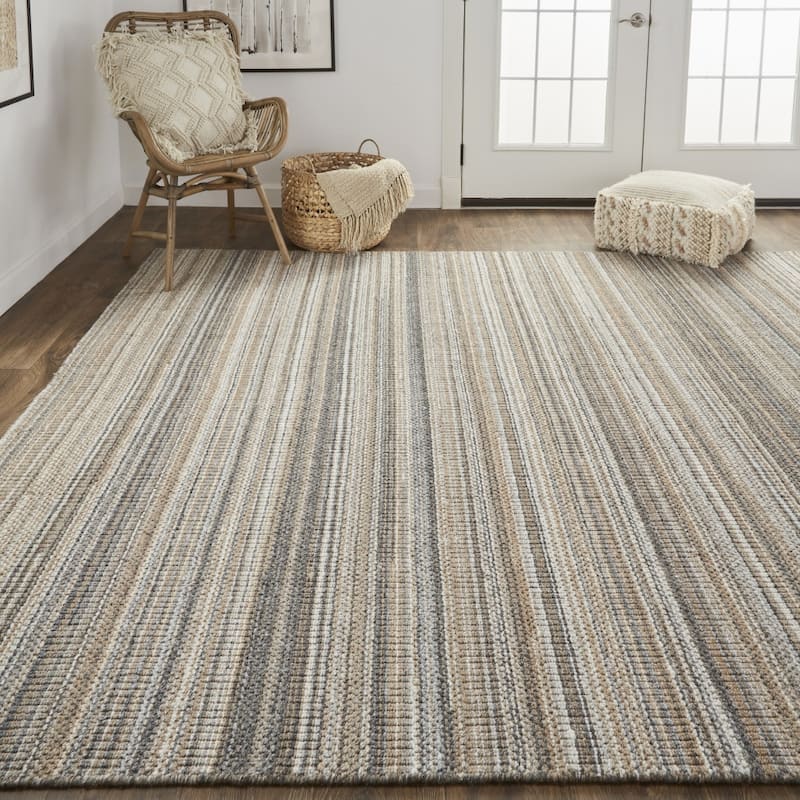 Xeca Stain Resistant Woven Area Rug By HomeRoots