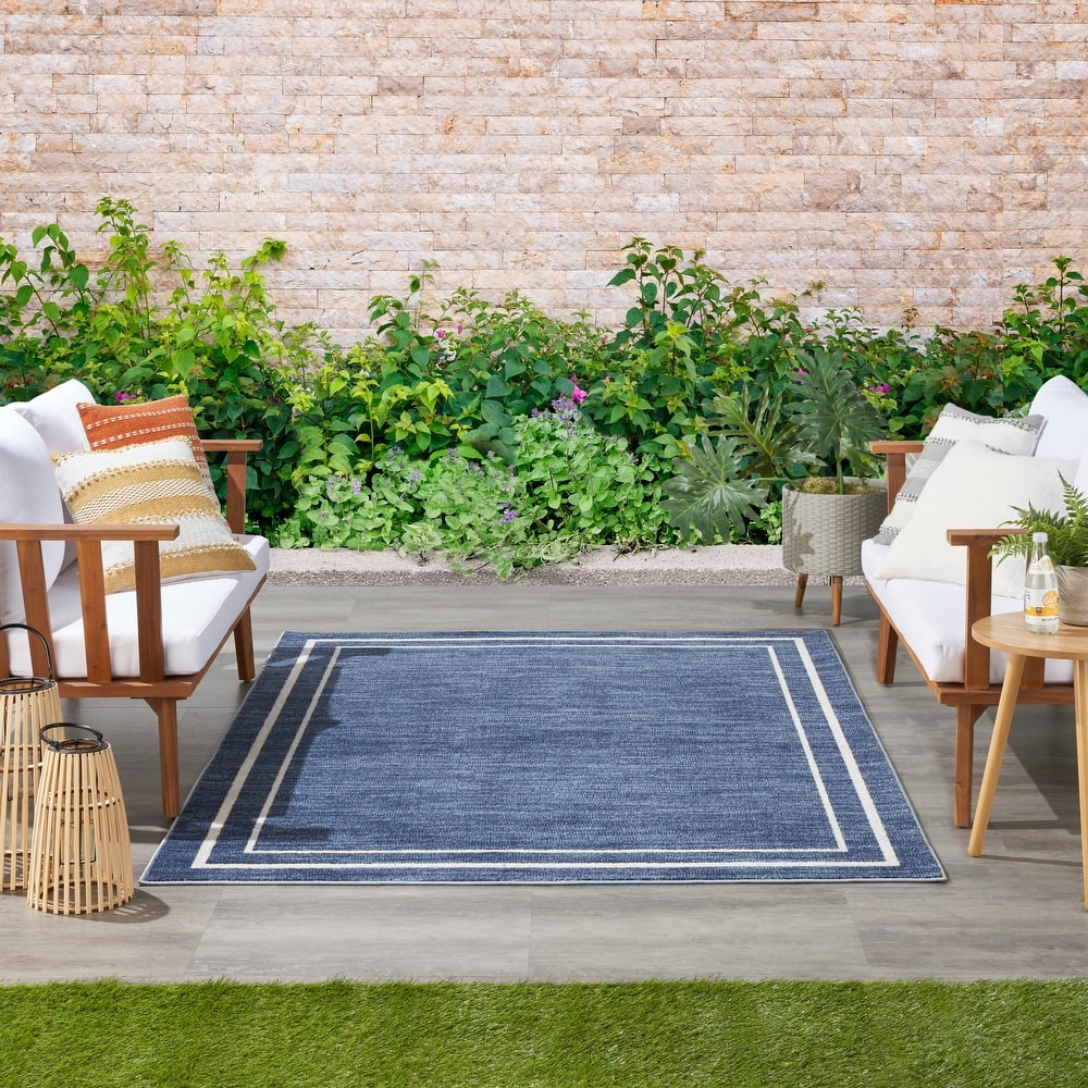 Nourison Essentials Indoor/Outdoor Solid Area Rug