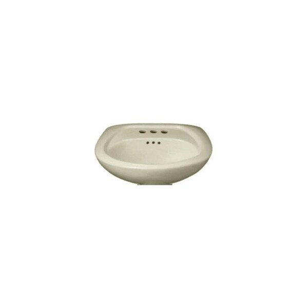 Proflo Pf4004 24 Pedestal Sink With 3 Drilled Faucet Holes 4 Centers