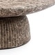 preview thumbnail 34 of 45, Studio London Maddox Single Round Coffee Table Stone Marble Effect