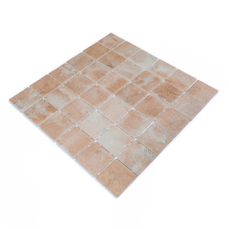 Lucenza 12x12 in. Matte Recycled Glass Uniform Square Mosaic Wall and Floor Tile (10.6 sq ft/case, 10-Pack)