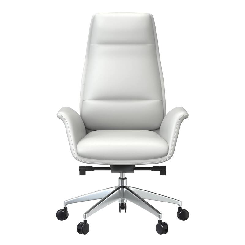 Summit High-Back Leather Office Chair with Swivel and Tilt