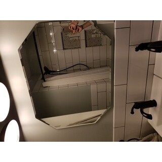 Shop Frameless Octagon Beveled Mirror - N/A - 23.5 x 31.5 ...