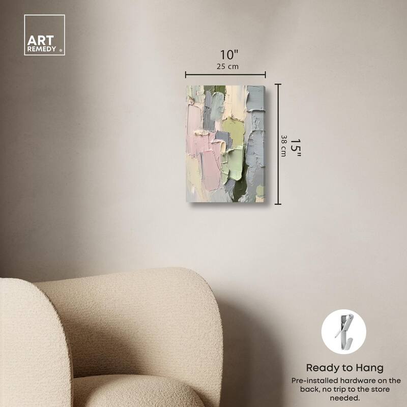 Creamy Contours II Canvas by Art Remedy, Gallery Wrapped