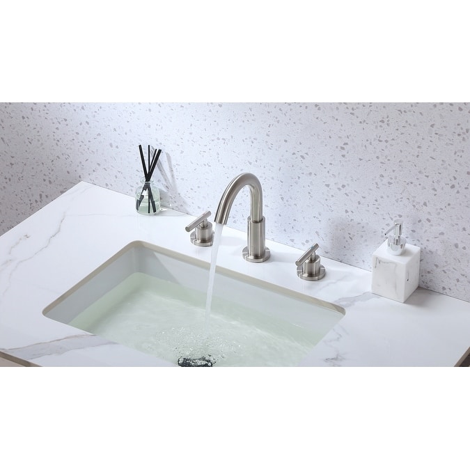 Indigo Home 8 inch Widespread Double Handle Bathroom Faucet