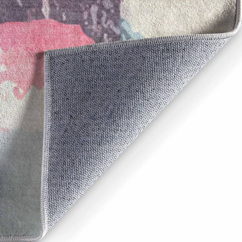 Well Woven Apollo Abstract Galets Aquarelle Pebble Watercolor Area Rug