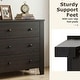 preview thumbnail 11 of 19, Gymax 3 Drawer Dresser Chest of Drawers Bedside Table for Living Room