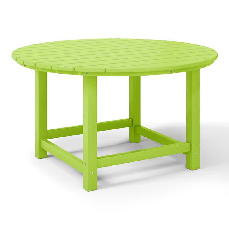 Polytrends Laguna Kids Outdoor 38" Round Poly Dining Table for Children