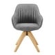 preview thumbnail 36 of 56, Art Leon Modern Wood Swivel Chair with Oak Legs