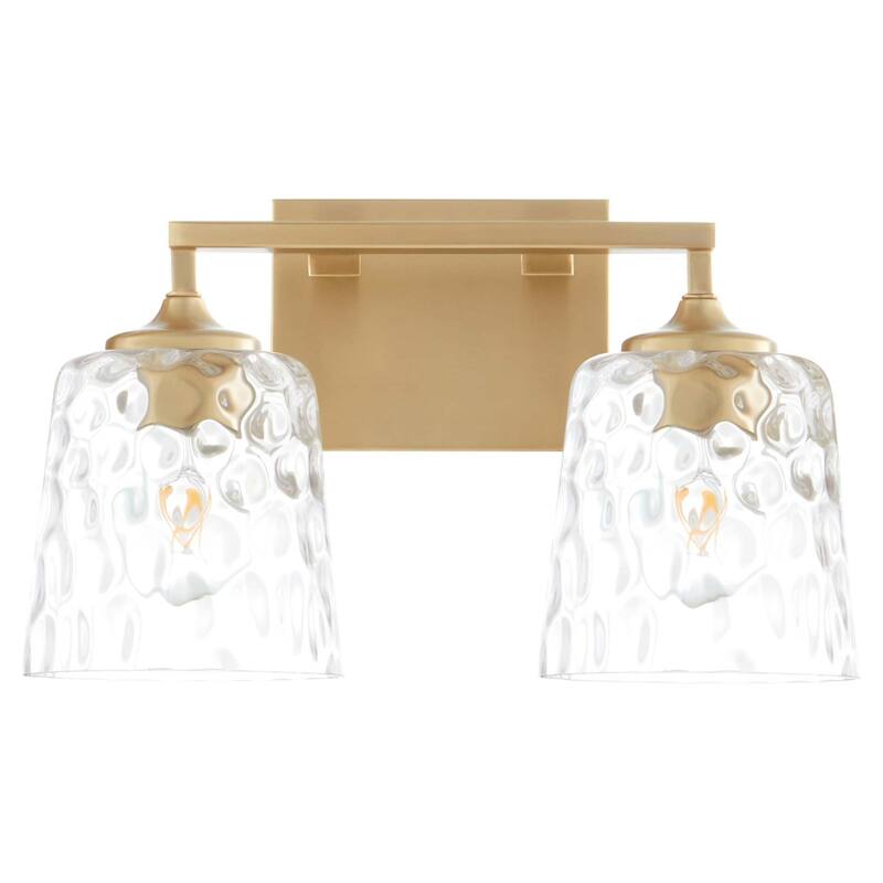 Quorum International 5005-2 Eldorado 2 Light 16" Wide Vanity Light - Aged Brass