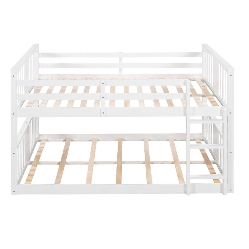 Wooden Bunk Bed with Ladder