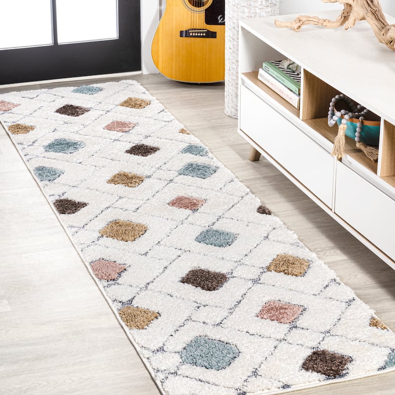 JONATHAN Y Monique Tropical Leaves Area Rug