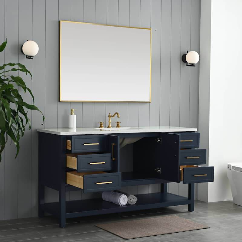 Sudio Design Arlo 60" Single Bathroom Vanity - 60" Single Sink