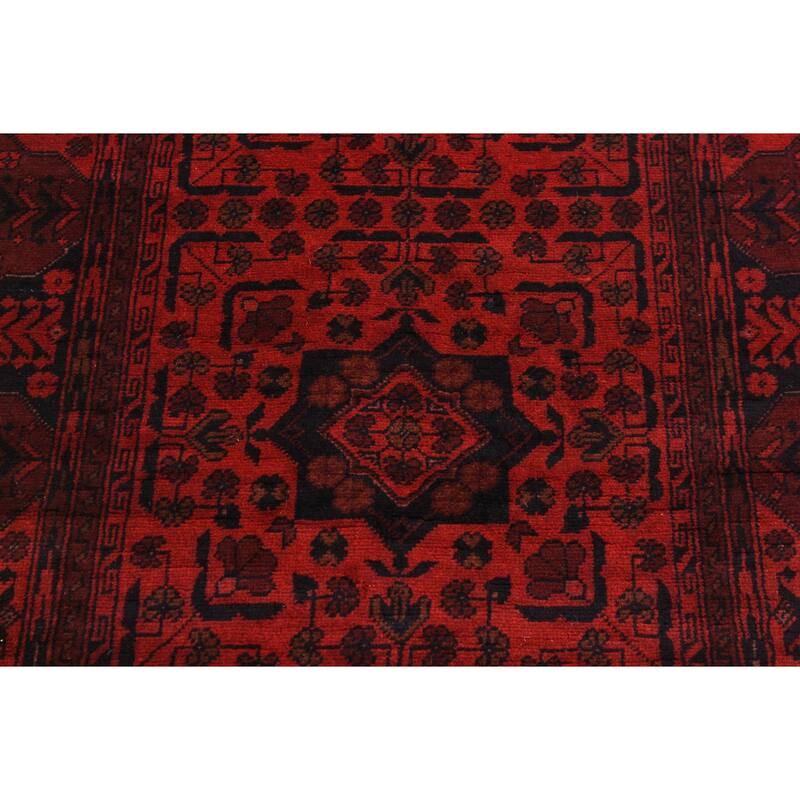Southwestern Biljik Khal Mohammadi Charley Red/Black Runner - 2'10'' x 9'8''