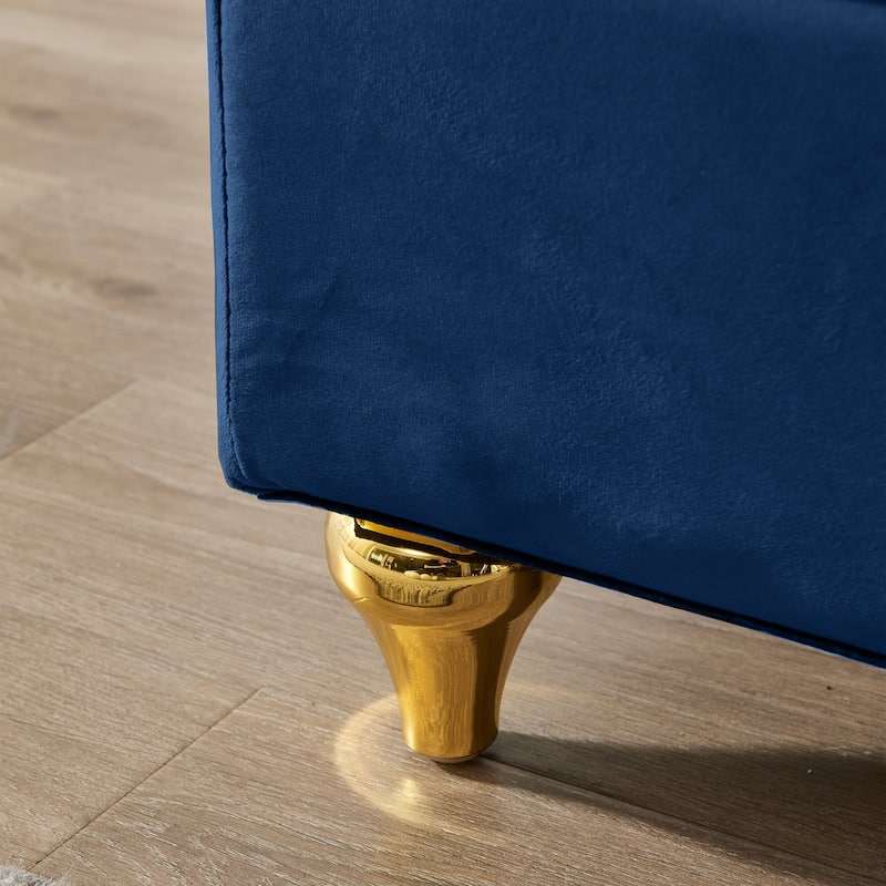 Upholstery Chaise Lounge Chair with Storage Velvet