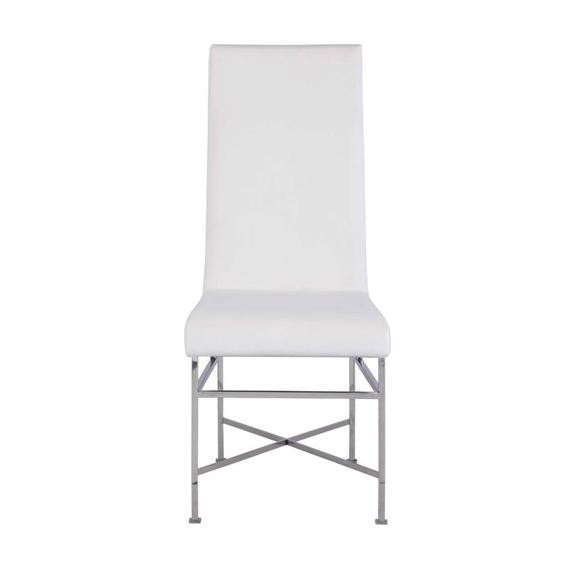 Somette Contemporary Side Chair with Steel Frame, Set of 2