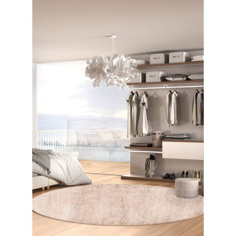 ECARPETGALLERY Hand-knotted Legacy Grey Silk, Wool Rug - 5'10 x 5'10