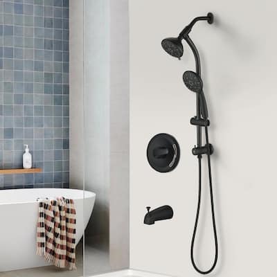 YASINU Handheld Shower Slide Bar Shower Faucets Sets Complete Including Rough-in Valve