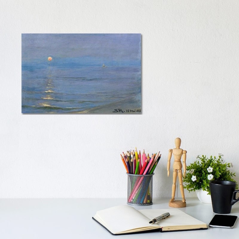 iCanvas "Summer Evening, Skagen, 1908" by Peder Severin Kroyer Canvas Print - 8x12x0.75