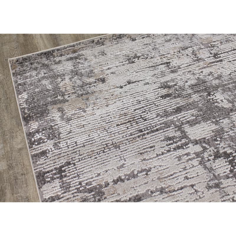 Chorus Grey Beige Concrete Jungle Rug