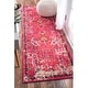preview thumbnail 10 of 9, nuLOOM Pink Traditional Vintage Floral Distressed Area Rug