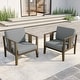 preview thumbnail 31 of 195, Outdoor Teak Solid Wood Patio Furniture Set Loveseat Armchair Table Collection