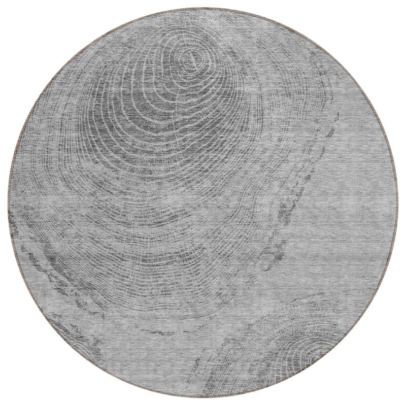 Machine Washable Indoor/ Outdoor Chantille Modern Tree Rug