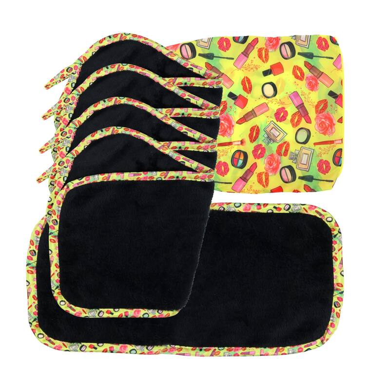 Arkwright Makeup Remover Cloths with Storage Bag - 7.5x15.5 - Lipstick