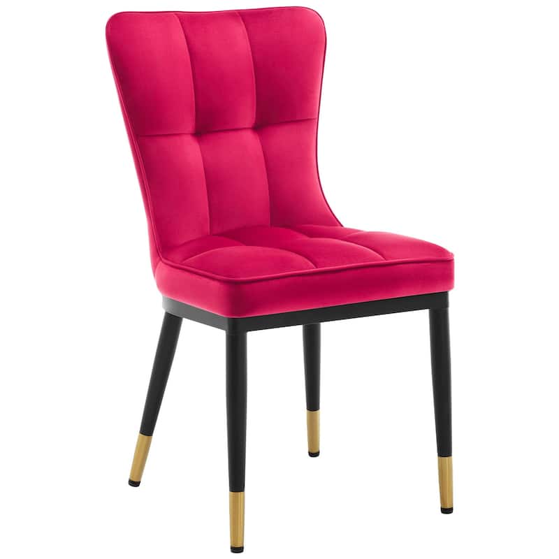 Modern Velvet Upholstered Dining Chairs, Set of 2/4 - 35.8"H x 18.9"W x 23.2"D