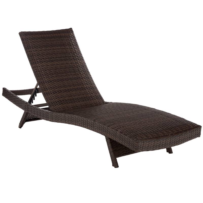 SAFAVIEH Outdoor Living Alex Quick Dry Foam Lounger - 78"W x 26"D x 15"H