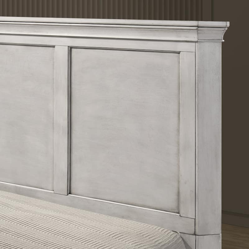 Roundhill Furniture Maderne Traditional Wood Panel Bed