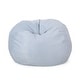 preview thumbnail 46 of 66, Madison Faux Suede 5-foot Beanbag Chair by Christopher Knight Home