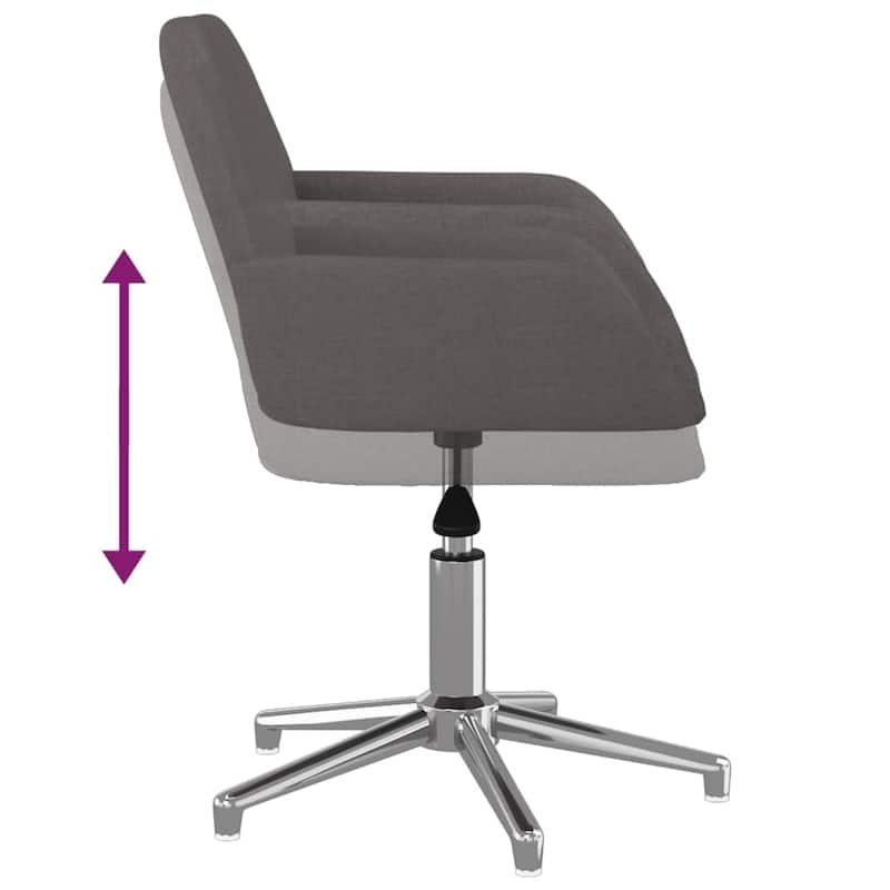 vidaXL Swivel Dining Chairs 2 pcs multi color Fabric