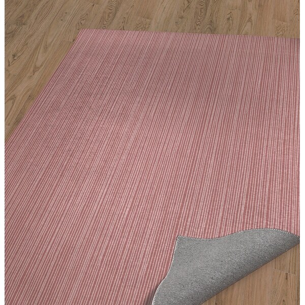 Salmon Dusty Rose Traditional Antique Wool Area Rug 2x3'4 