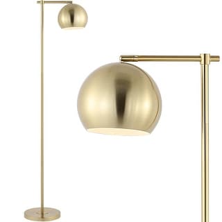 Joanie 58.5" Modern Contemporary Iron LED Floor Lamp, Brass Gold by JONATHAN Y