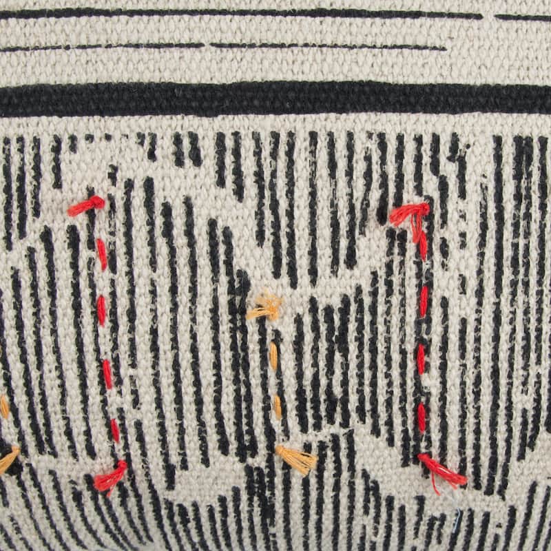 Rizzy Home Boho Stripe Hand Stitched Throw Pillow Cover