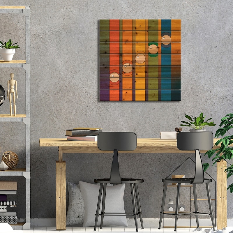 Tubes Print On Wood by Circa 78 Designs - Multi-Color