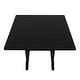 preview thumbnail 7 of 6, Laguna Hdpe All Weather Outdoor Patio Dining Set with Square Table, Arm Chairs (5-Piece Set)