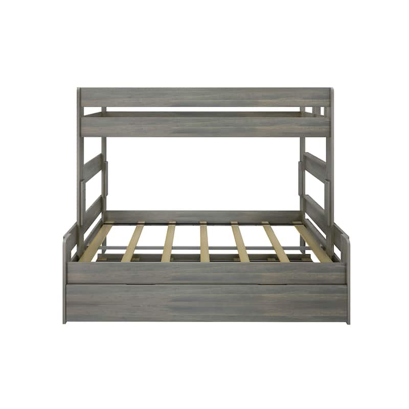 Max and Lily Farmhouse Twin over Full Bunk Bed with Trundle