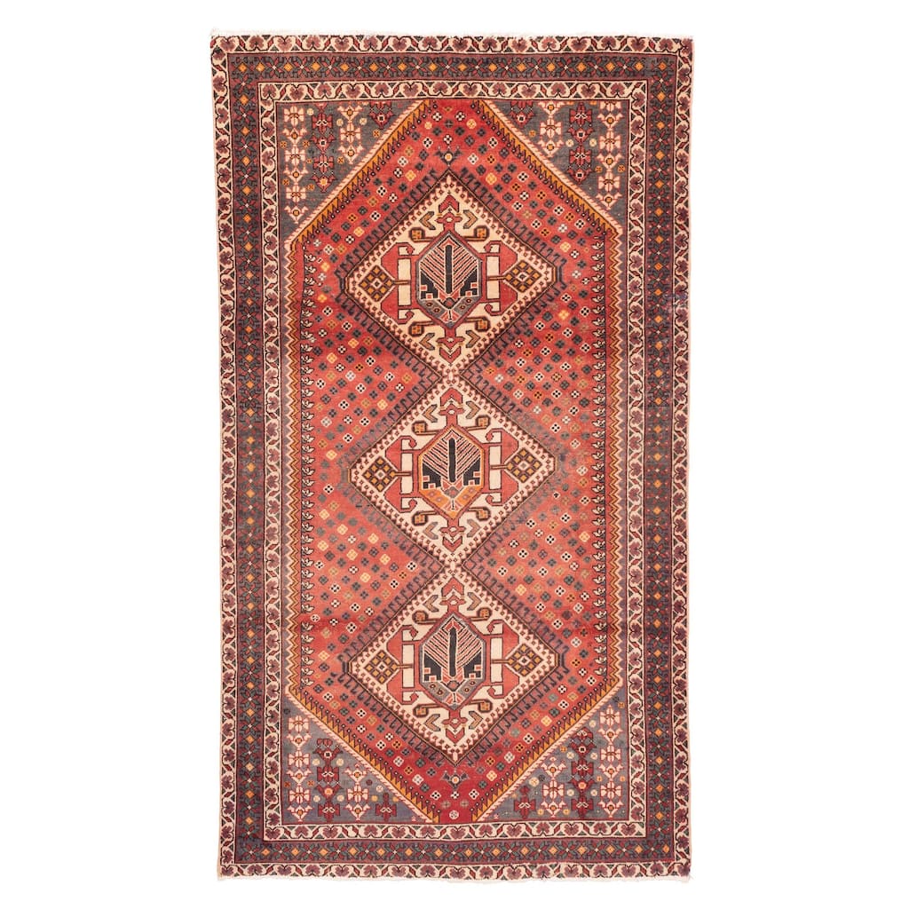 ECARPETGALLERY Hand-knotted Konya Anatolian Red Wool Rug - 5'1 x 9'4