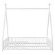 preview thumbnail 7 of 31, Metal House Platform Bed with Triangle Structure and Guardrail,Full/Twin