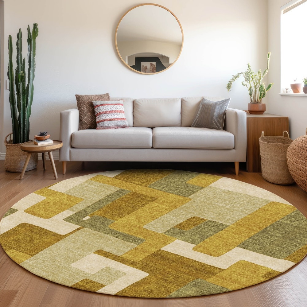 Premium Washable Super Soft Geo Casual Mayfield Rug