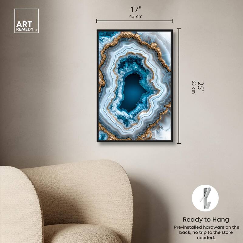 Gilded Geode Eye II Canvas by Art Remedy