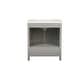 preview thumbnail 12 of 13, ABRUZZO 30" Freestanding Bathroom Vanity with Carrara Marble Top Solid Wood Frame Soft-Close Doors Undermount Ceramic Sink