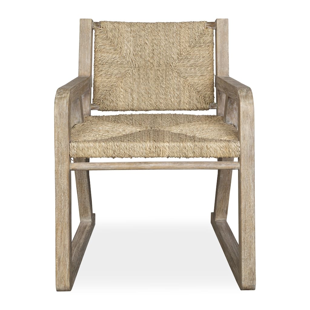 Seagrass Woven Wooden Framed Dining Chair - 32" - Brown