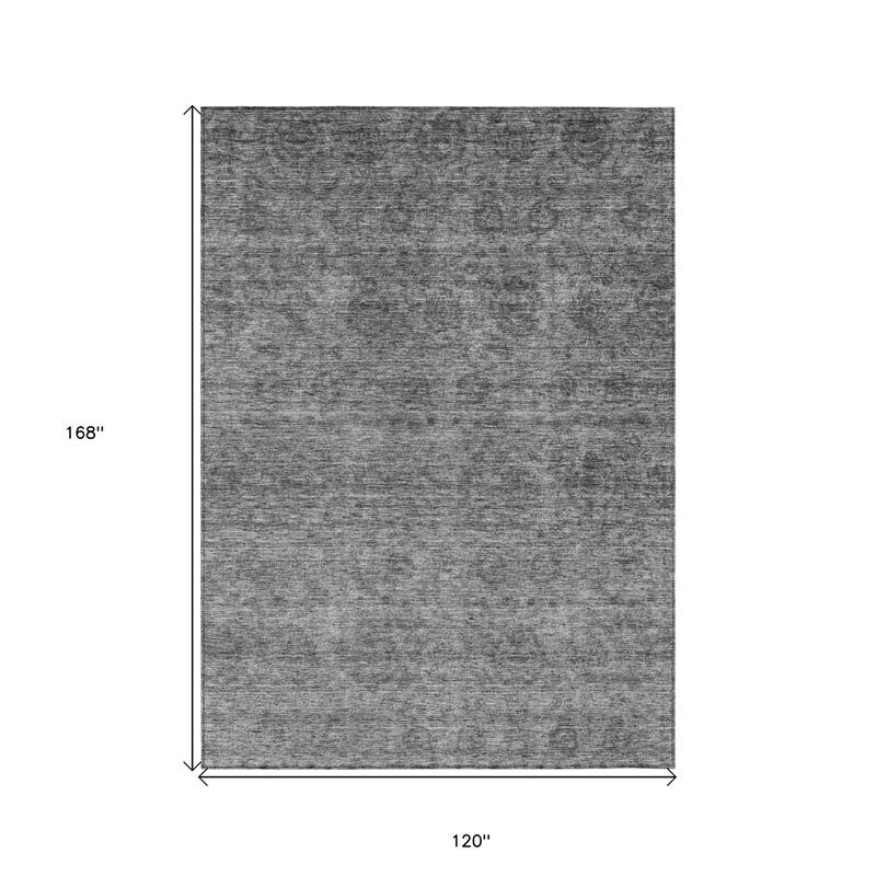 HomeRoots Floral Transitional Rectangle Outdoor Rug