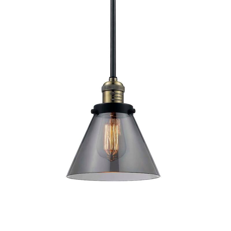 Innovations Lighting Large Cone Single Light 8" Wide Mini Pendant with