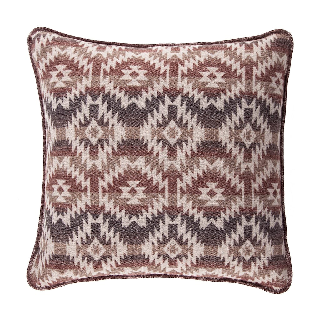 Paseo Road by HiEnd Accents Mesa Wool Blend Square Pillow, 22"x 22"
